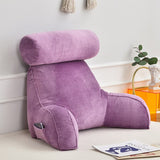 Reading Pillow Bed Rest  with Detachable Neck Roll Armsr Couch-Backrest Reading Pillow Adult Backrest