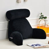 Reading Pillow Bed Rest  with Detachable Neck Roll Armsr Couch-Backrest Reading Pillow Adult Backrest